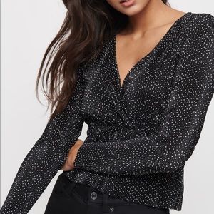 NWOT Dynamite - Long Sleeve Peplum Top